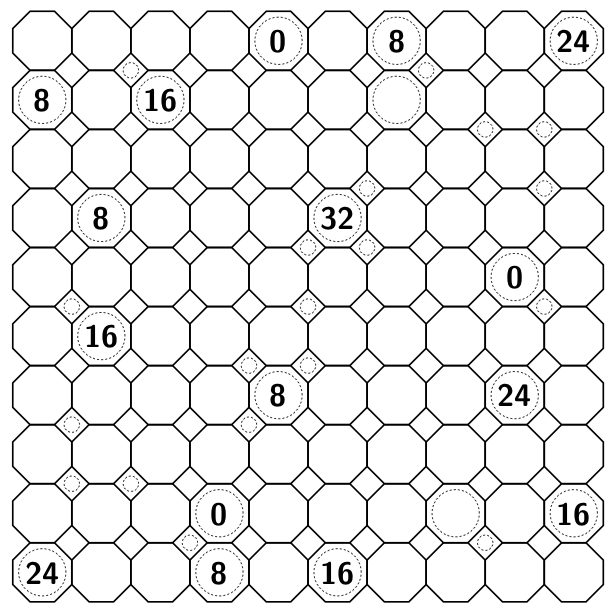octagonal kurotto puzzle
